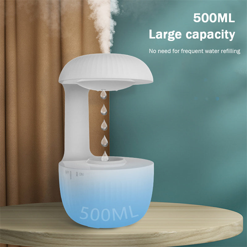 Anti-Gravity Water Drop Humidifier – Quiet Cool Mist